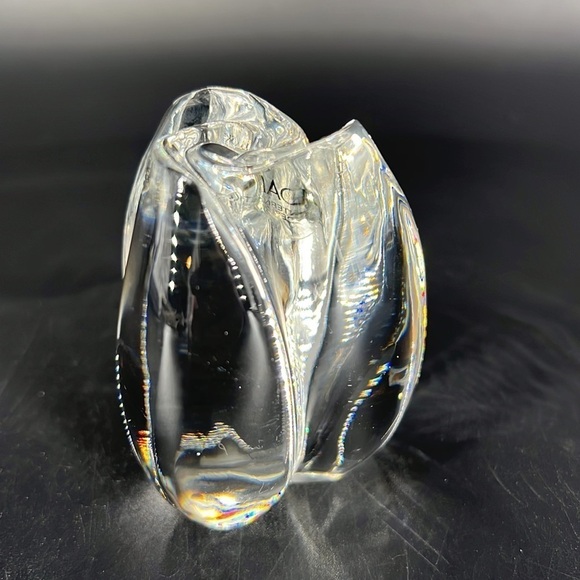 Dansk Crystal Rosebud Paperweight - Picture 3 of 7